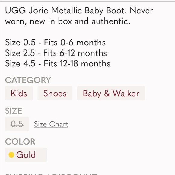 UGGS Jorie metallic boots - Picture 9 of 10